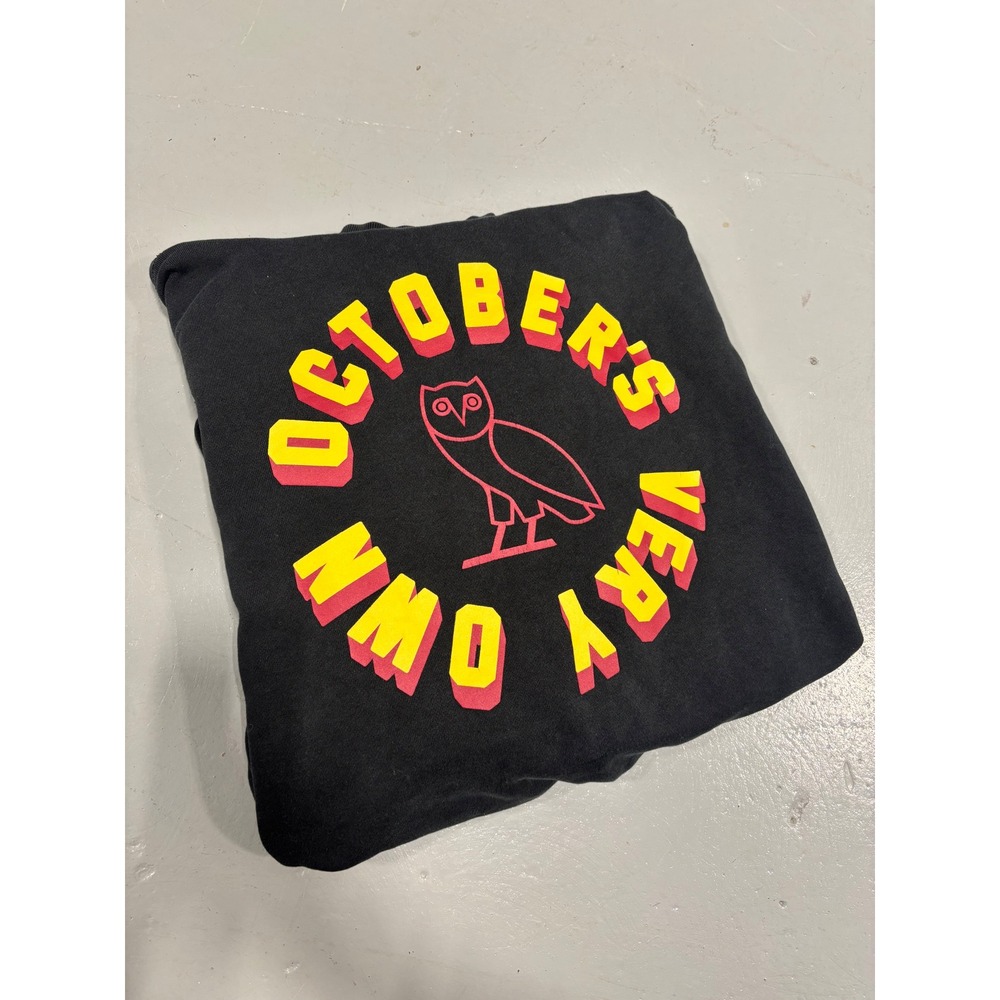 OVO Octobers Very Own October Firm Hoodie Black XXL Owl Logo Pullover Sweatshirt